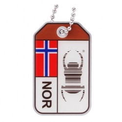 Travel Bug med norsk flag - Norge