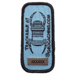 Geocaching Trackable Travel Bug® Patch - Blå