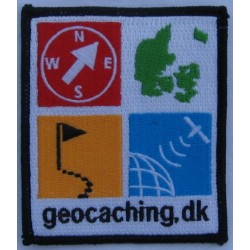 Geocaching.dk - Stofmærke 7 x 8 cm