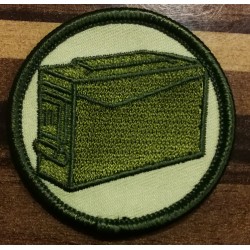 Geocaching ammoboks patch grøn