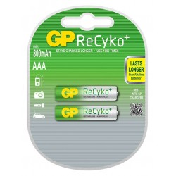 GP ReCyko 2 stk. AAA 800 mAh genopladelige batterier