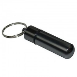 Mini Bison microcache 1 stk. med nøglering (sort)